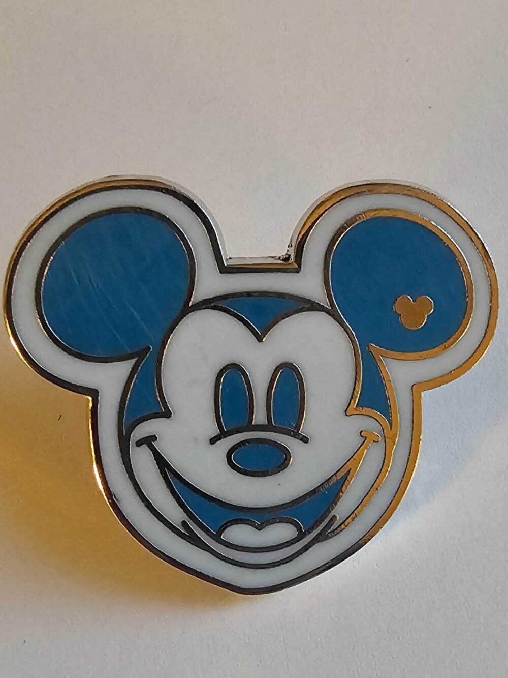 DISNEY Pin Trading ~ Colorful Mickey Heads ~ Blue 4/5 ~ Hidden Mickey ~ 2008~P27